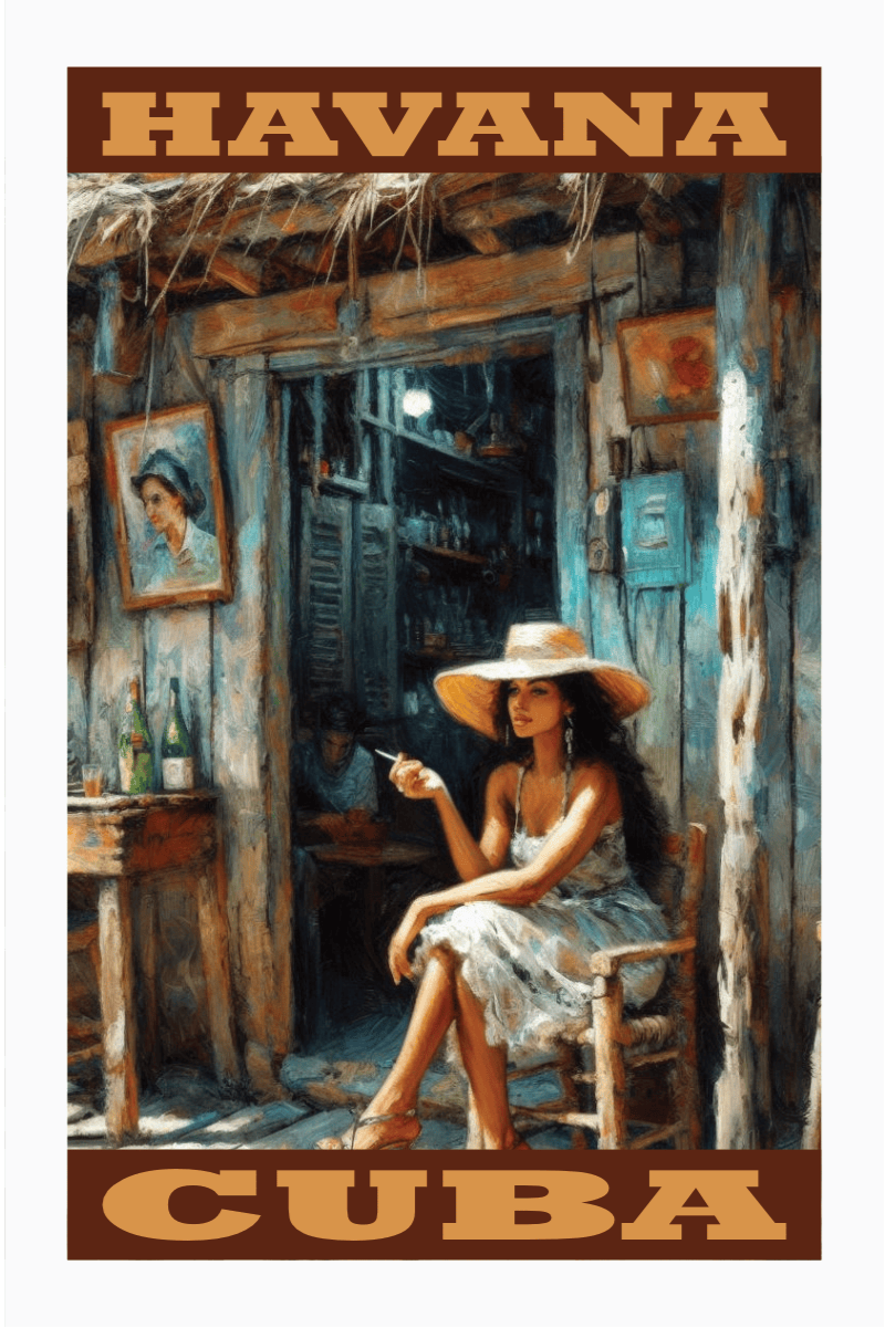 Unframed Havana wall art