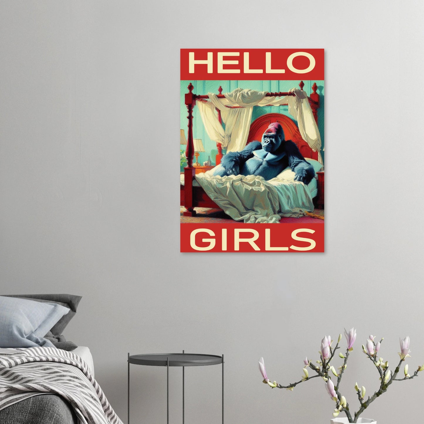 Unframed wall-mounted wall art print