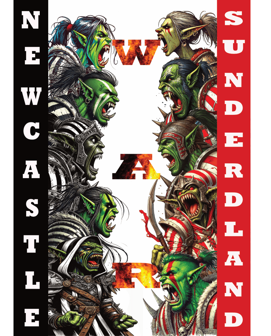 Unframed Newcastle fan wall art print