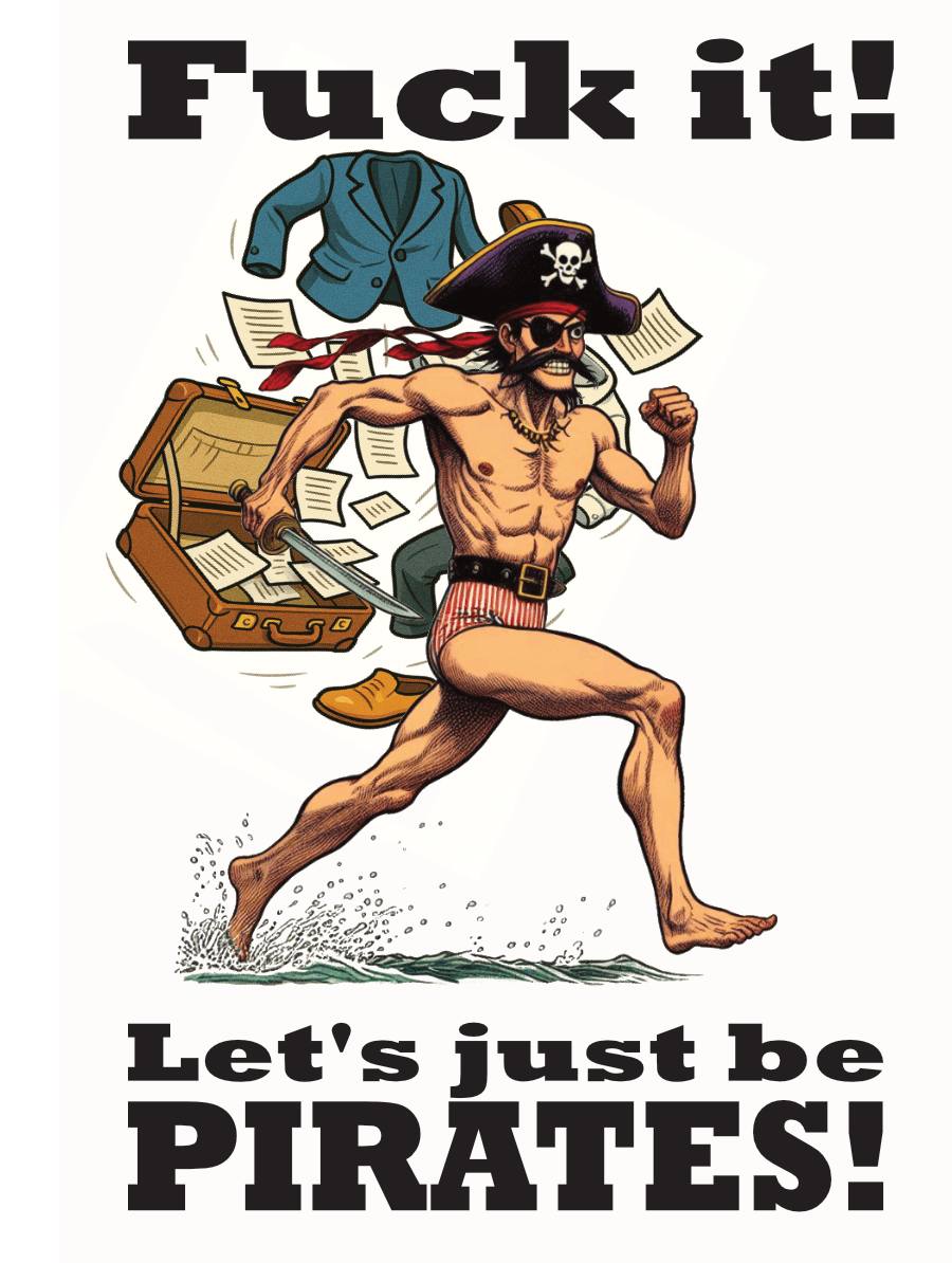 Unframed Pirate Wall Art