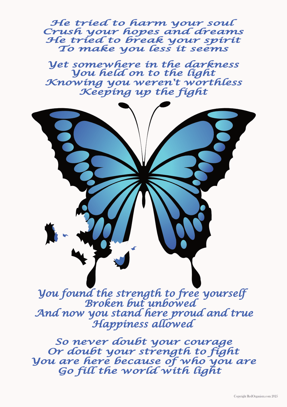Broken Butterfly wall art
