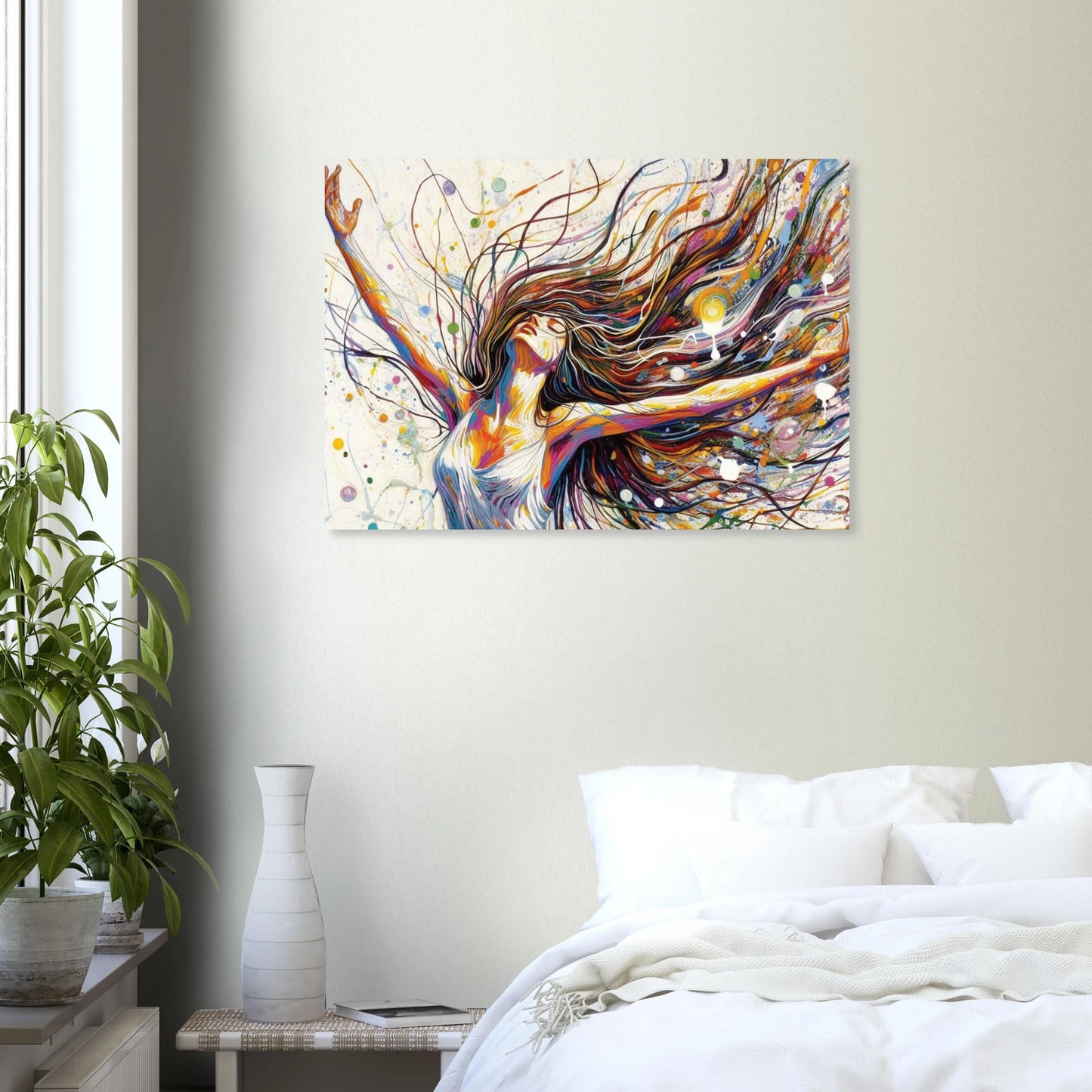 wall mounted unframed wall art
