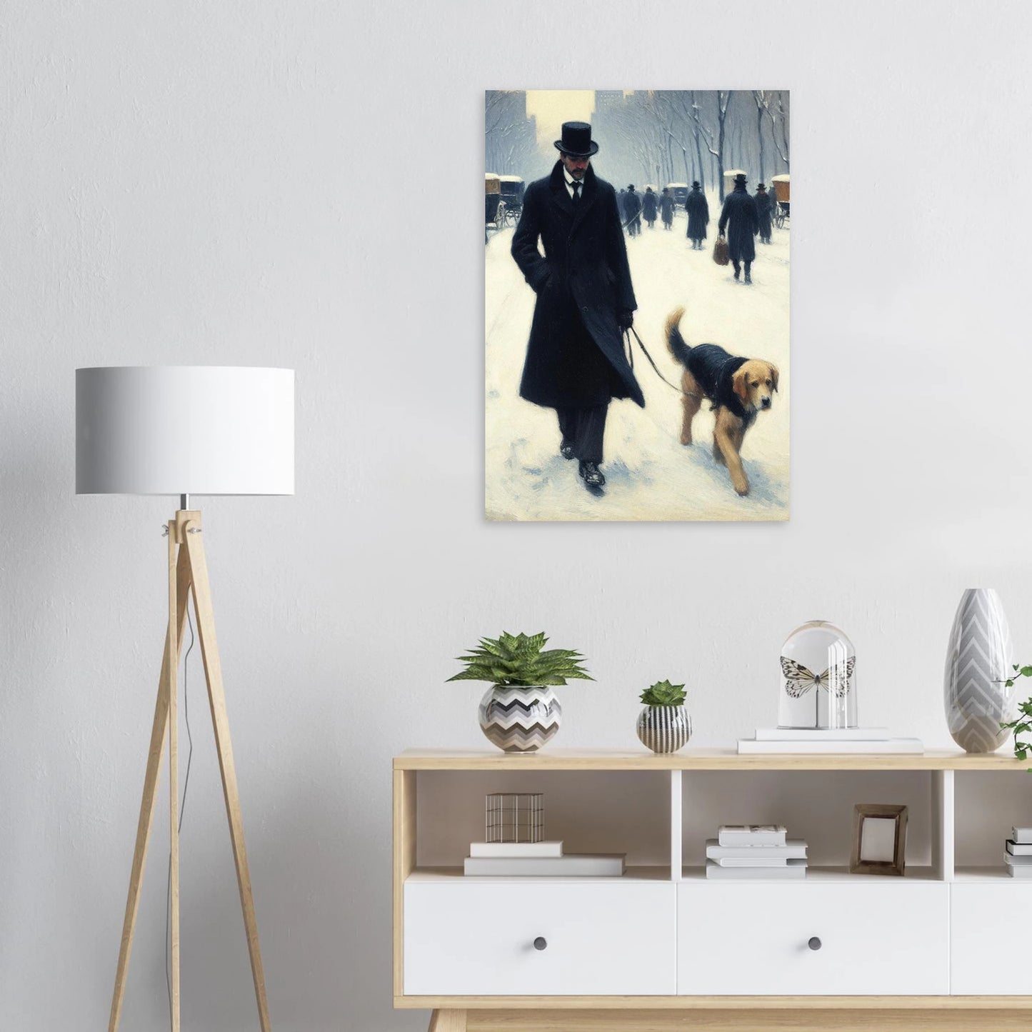 wall mounted unframed art print