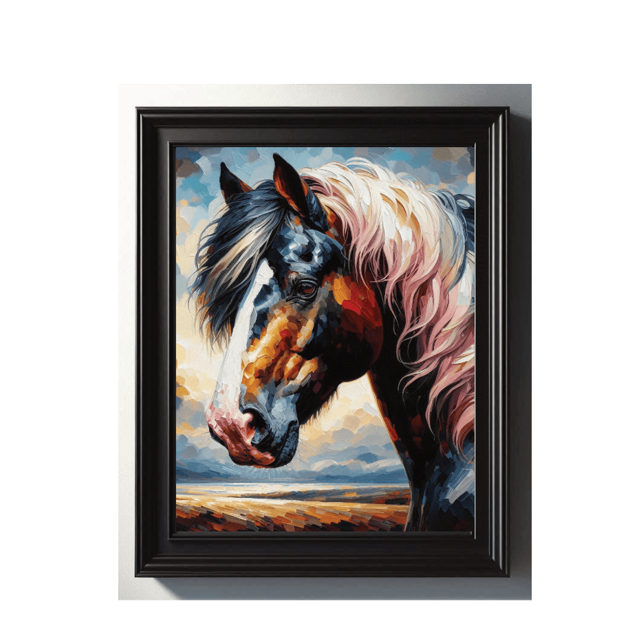 Horse portrait wall art