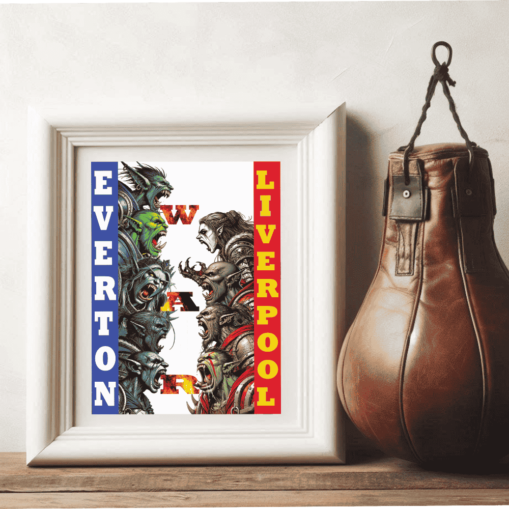 Everton fan wall art print