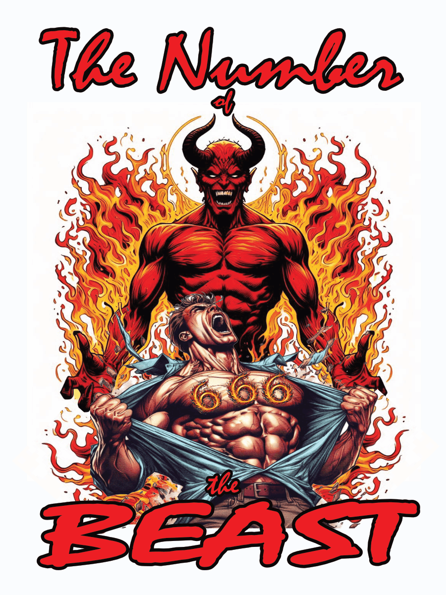 unframed Marvel style devil wall art