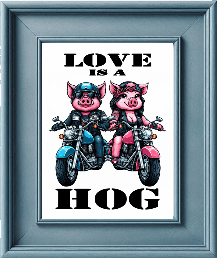 framed motorcycle wall art