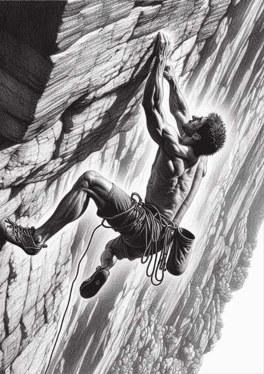 Unframed climbing wall art print