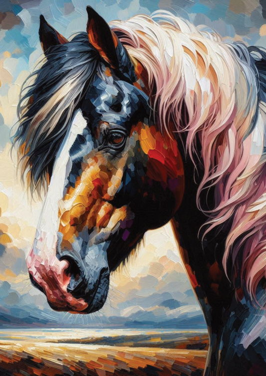 Unframed horse portrait wall art print