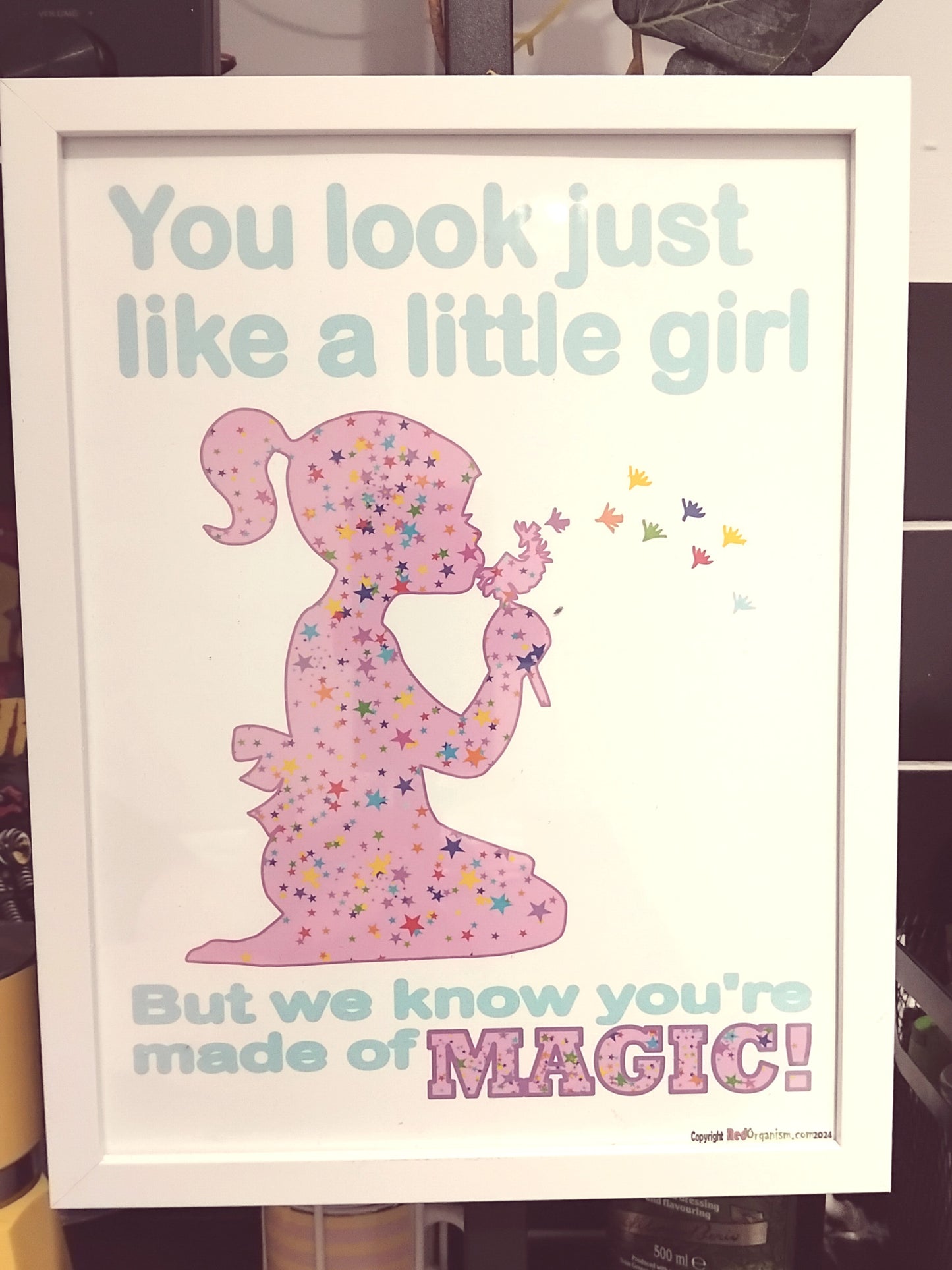 A3 Magic Little Girl art print