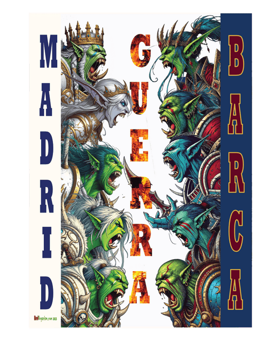 Unframed Madrid fan wall art print