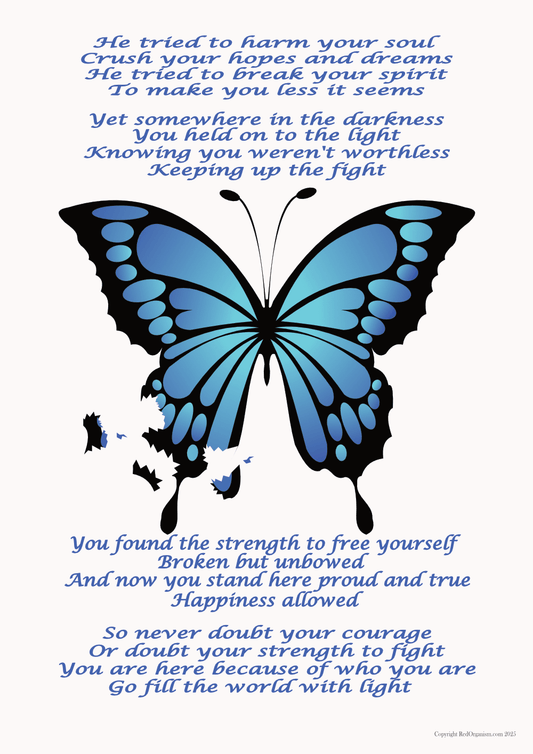 Broken Butterfly wall art