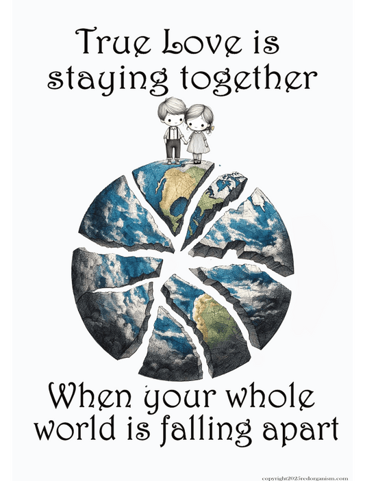 Unframed True love couple wall art