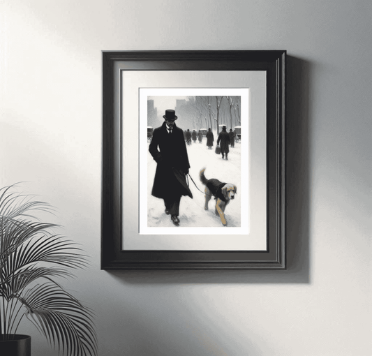 Victorian style framed art print
