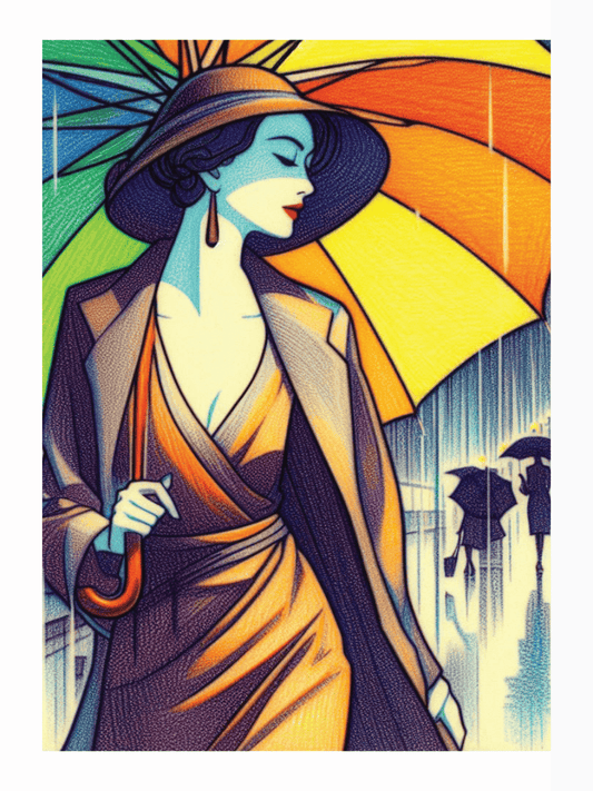 unframed vintage wall art print