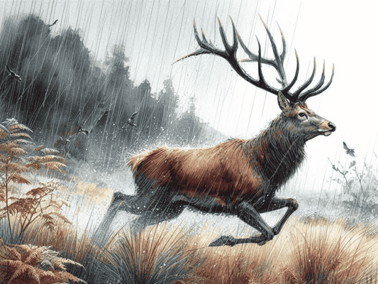 Unframed wild stag art print