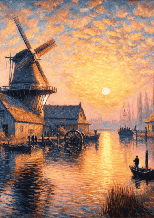 Unframed Windmill Wall art print