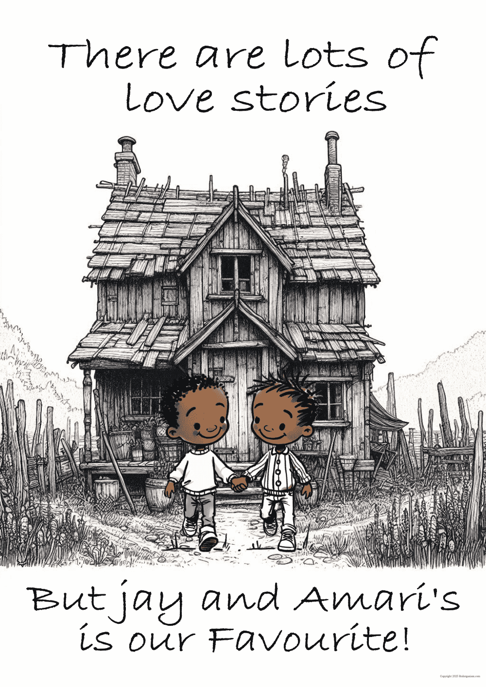 Black Gay Couple Wall Art | Personalized LGBTQ+ Gift for All-Male Couples