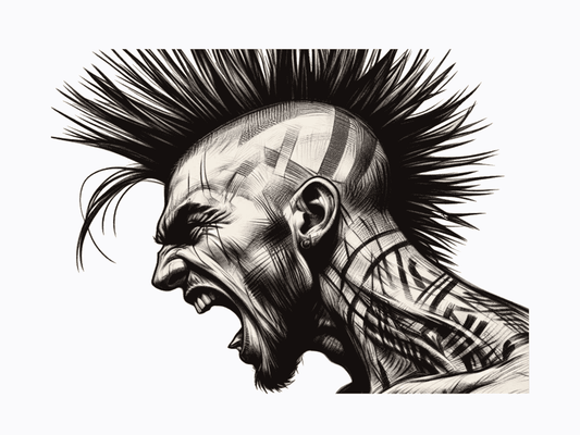 Punk wall art print