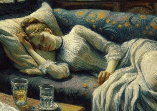 unframed sleeping lady wall art